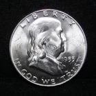 1953-D SUPERB GEM BU FRANKLIN HALF DOLLAR - 90% SILVER - FULL BELL LINES