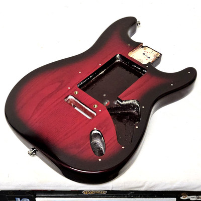 1990 Fender USA Strat Plus Deluxe Body Crimson Frost - American Guitar 90s
