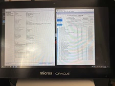 Oracle MICROS Workstation 650 Terminal with base used 7321804