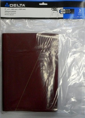 Delta 31-272 4'' x 9'' AO 120G Drum Sleeves 3-Pack Germany