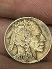 1937 S Buffalo Nickel VF - (Very Fine) Actual Coin Pictured - Authentic American