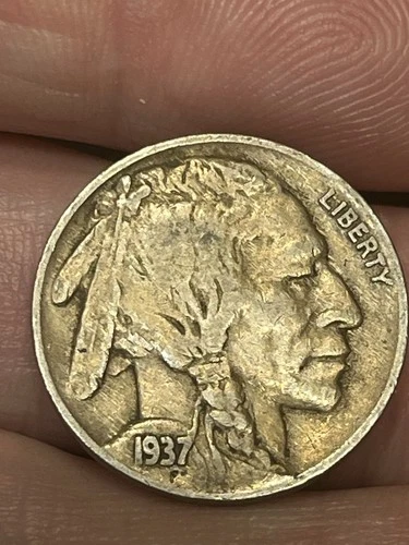 1937 S Buffalo Nickel VF - (Very Fine) Actual Coin Pictured - Authentic American