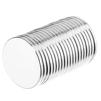 3/4 x 1/16 Inch Strong Neodymium Rare Earth Disc Magnets N52 (20 Pack) - Image 1 of 2