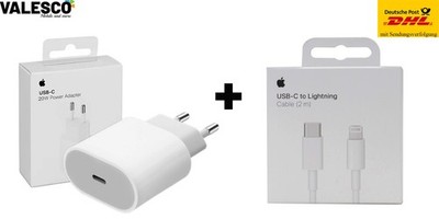 Original Apple 20W USB-C Netzteil Ladegerät+Ladekabel 2m iPhone 12 13 14 Pro Max