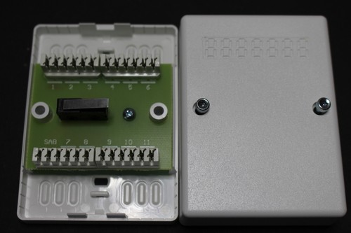 LSA Verteiler, 2 Stck, Kabelverbinder 2 x 12 Anschlüsse, Dose mit Sabotageschalt - Bild 2 von 2