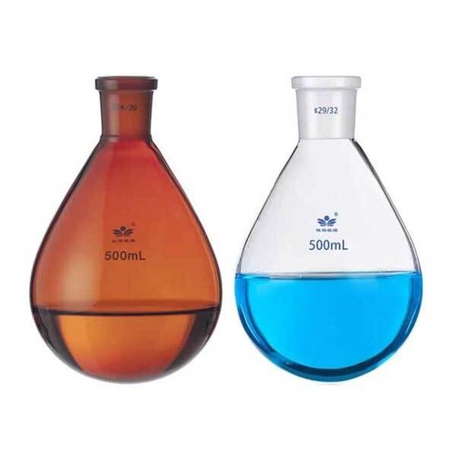 5ml-2000ml Eggplant Shape Evaporating Flask Standard Joints Lab Glassware - Picture 2 of 15