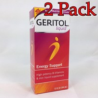 Geritol, Vitamin & Iron Supplement, 12oz, 2 Pack 346017011128t585 Geritol, Vitamin & Iron Supplement, 12oz, 2 Pack 346017011128t585