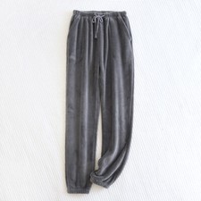 Men's Plush Fleece Pajama Flannel Bottoms Lounge Wear Pants with Pockets