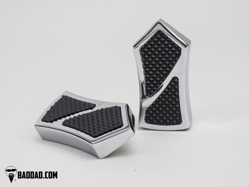 Bad Dad Chrome Floorboard Kit 905 Boards Passenger Pegs Single