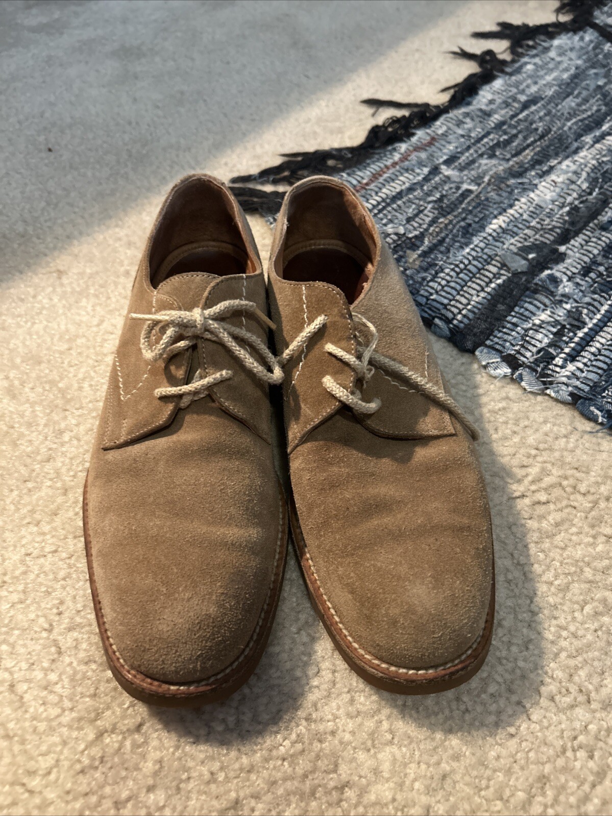 SAOLA Scarpe Coach Oxford Derby scamosciate taglia 9 5 pelle marrone chiaro