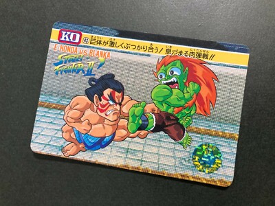 E-HONDA vs BLANKA 43 Street Fighter Ⅲ ZERO II capcom game Card