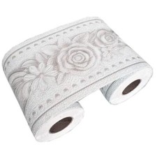 UPREDO 3D Decorative Floral Molding Waterproof Wallpaper Border Peel and Stic...