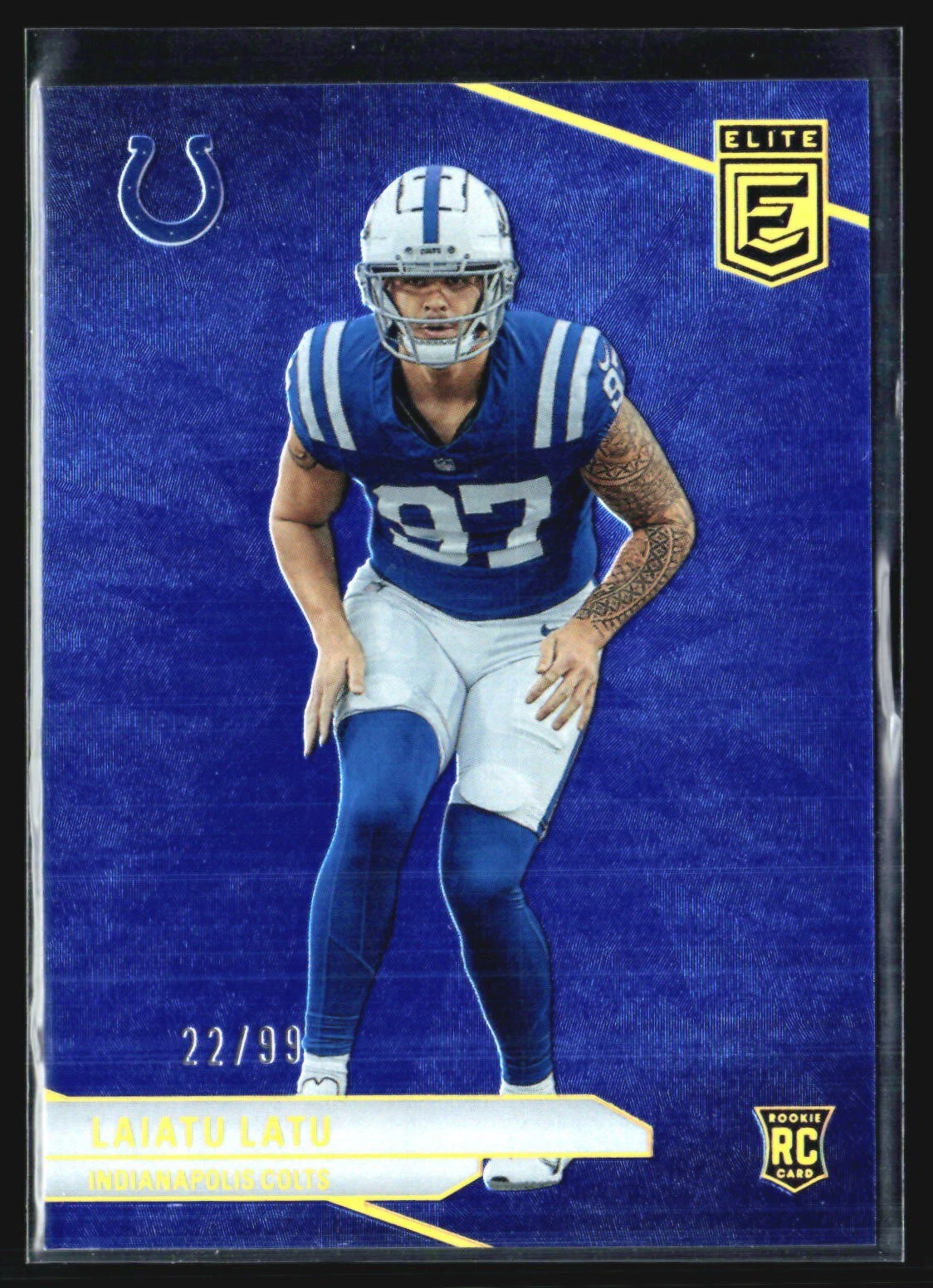 2024 Panini Donruss Elite - Rookies #160 Laiatu Latu Rc Blue /99