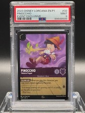 Pinocchio Talkative Puppet Promo 32/P1 - Disney Lorcana - PSA 9 MINT  