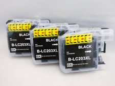 LC203 Black Inkjet Cartridge for Brother MFC-J5520dw J5620dw J5720dw J4620dw 3PK
