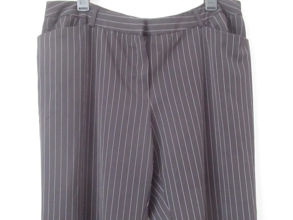 TRACY EVANS Limited 3739 Black Gray STRIPE Dress Pants Size 16W Women's - Image 2 of 4