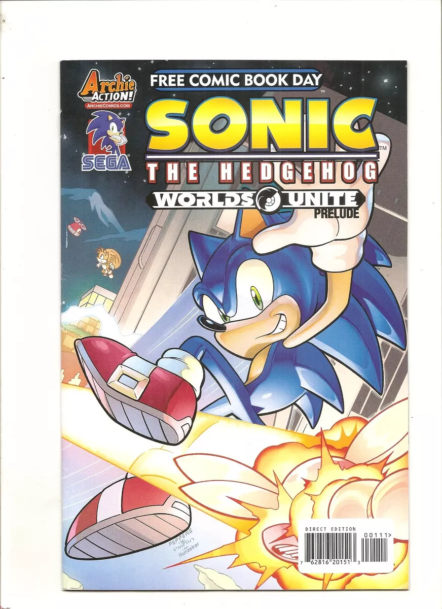 Sonic The Hedgehog Mega Man Worlds Unite - Prelude FCBD (2015) Archie