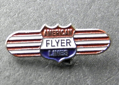 AMERICAN FLYER LINES MODEL RAILWAY RAILROAD LAPEL PIN 3/4 INCH