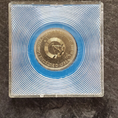 Commemorative coin East Germany GDR - 5 Mark 1982 A Wartburg Castle Eisenach UNC