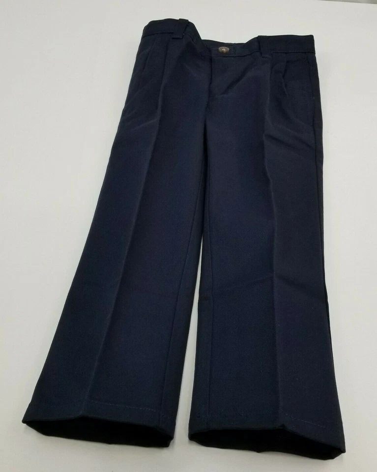 Pantalones Chaps Niños Talla 4 Reg Negros Aprobados por la Escuela Rendimiento Plisado, Nuevos con Etiquetas Foto 3 de 4