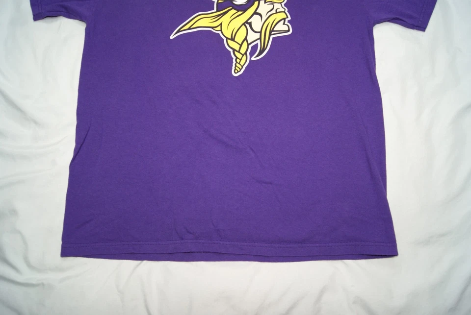 minnesote vikings t-shirt #15 jennings men's large nfl team apparel purple - Image 2 of 4
