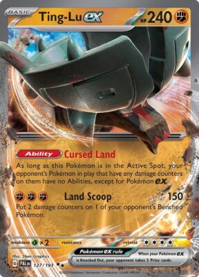 Pokemon Paldea Evolved Ting-Lu EX 127/193 Double Rare