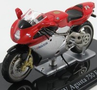 Modell Motorrad Statisch Atlas Mv Agusta 750 F4 Rot Silber Modellbau Massstab...