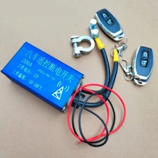 Car SUV Battery Cut-off Disconnect Master Kill Switch W/2PCS Wireless Remote