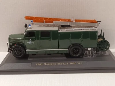Magirus Deutz S 3000 SLG - grün -  Feuerwehr  FW Mainleus 1941 - 1:43 Yatming - Bild 1 von 4