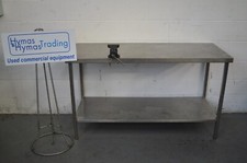 Stainless steel workbench with Vice 150cm x 60cm x 88cm high  Free Delivery