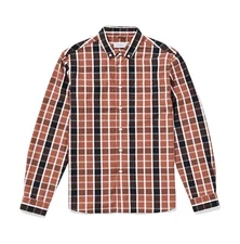 Saturdays NYC Men's Crosby Madras L/S Shirt Retail: $165 (NWT)