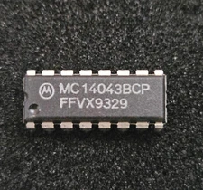 MC14043BCP, Quad R-S Latch, DIP-16  Motorola,  Qty- 3 pcs