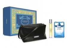 Versace Eau Fraiche 3pc Set With 3.4 10ml EDT  Bag New In Box