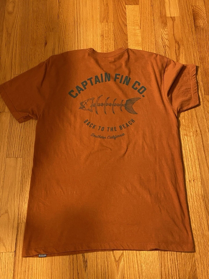 Camiseta Captain Fin Co Pesca Grande Sur de California Playa Pesca Foto 2 de 4