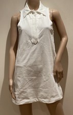 Urban Outfitters BDG Rib Polo Mini Dress In Cream Size XS UK 6-8 BNWT