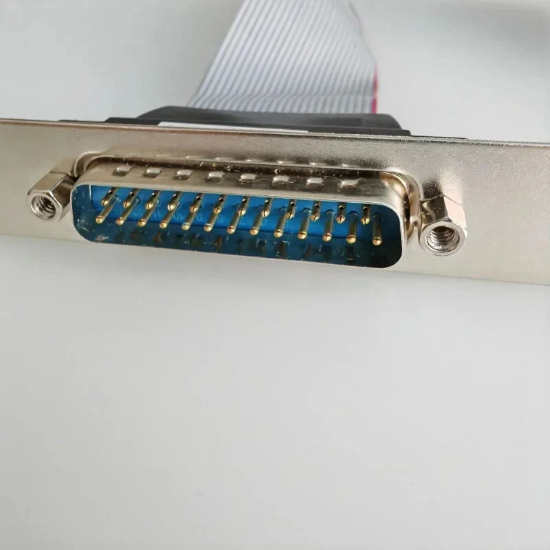 FC 2.54mm 25Pin Mainboard Motherboard Parallel LPT DB25 Print Port Bracket Cable - Image 2 of 3