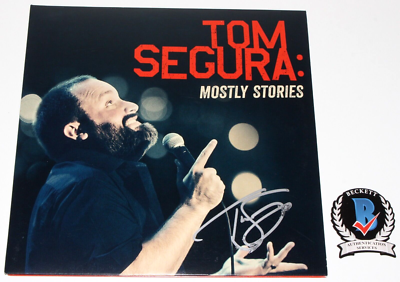 TOM SEGURA SIGNED MOSTLY STORIES COMEDY SPECIAL VINYL RECORD LP