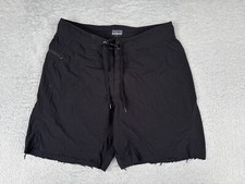 Patagonia Swim Trunks Mens 30 Black Wavefarer Board Shorts 21" Beach READ ME