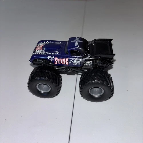 Vintage Hot Wheels Monster Jam Sting 1:64 Truck WCW Wrestling Loose