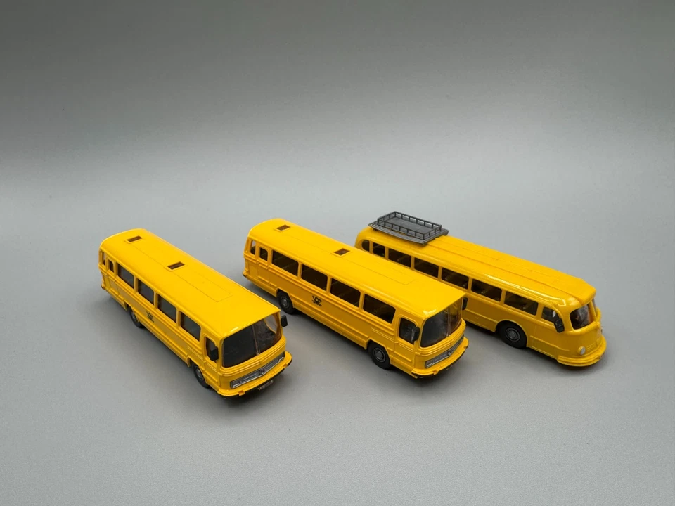 1:87 Wiking Mercedes-Benz 3x O 302 & 6600 H Postbus (DHL) 3x - Bild 4 von 4