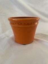 Orange Serax Ceramic Plant Pot 11cm Tall 12cm Wide Indoor Outdoor