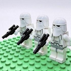 Lego Star Wars Hoth Snowtrooper Set 4504 2004 Minifigures Lot of 3 sw0115