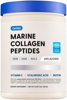 Cevitol Marine Collagen Peptides - Hydrolyzed Ultra-fine Collagen Powder for New