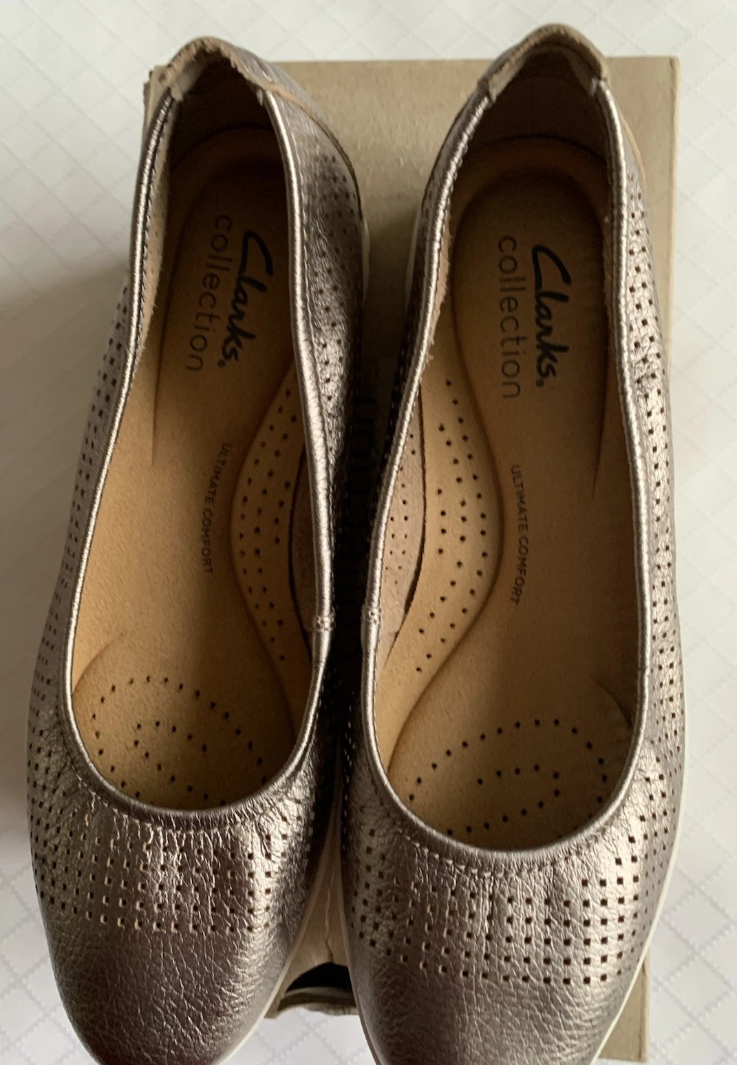 Scarpe basse Clarks JENNETTE EASY PELLE METALLIZZATA Donna taglia 5M