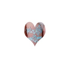 Blue Bridal Garters Wedding Lace Floral Garter Flower Garter Stretch Bride Ac...