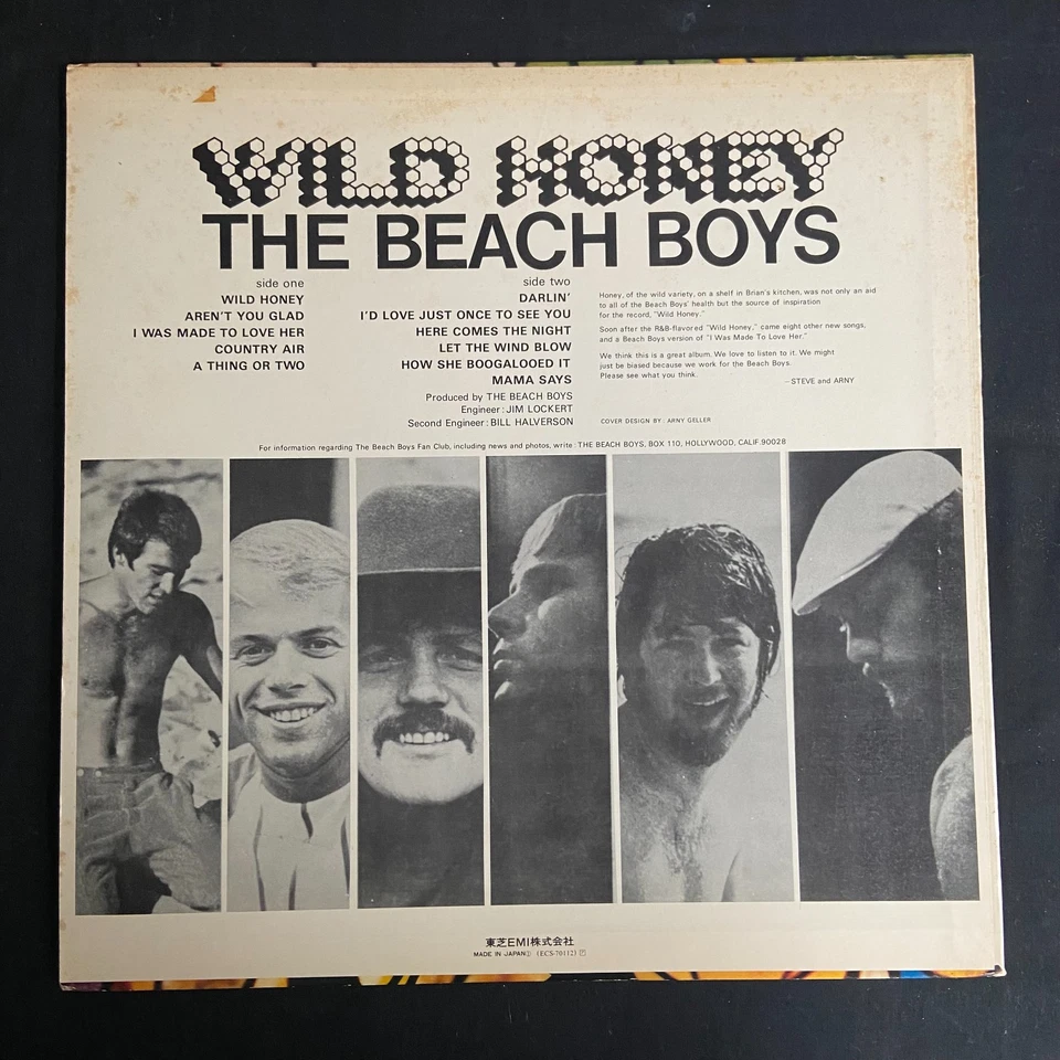 The Beach Boys Wild Honey Stereo Japón Capitol Records - ECS-70112 EN MUY BUENA CONDICIÓN Foto 2 de 4