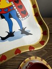 Vintage Queen of Hearts Tin Litho Children’s Tea Set Tray Cup Saucer Plate — photo 10