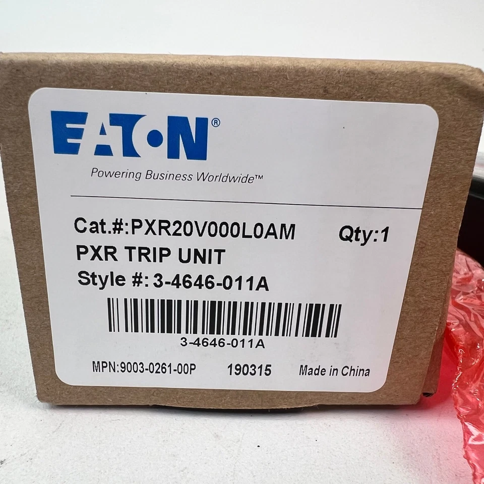 Unidad de viaje Eaton PXR20 PXR20V000L0AM serie PXR estilo 3-4646-011A NUEVO Foto 2 de 4