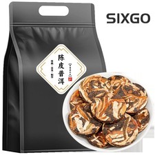 500g Chenpi Pu'er Ripe Tea Ancient Tree Tea Cake Authentic Qinggan Pu'er Tea