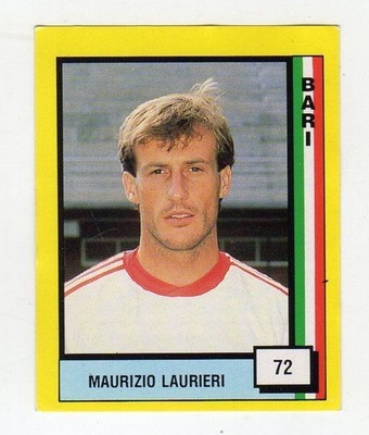 figurine - FOOTBALLERS VALLARDI 1990 NEW - NUMBER 72 BARI LAURIERI